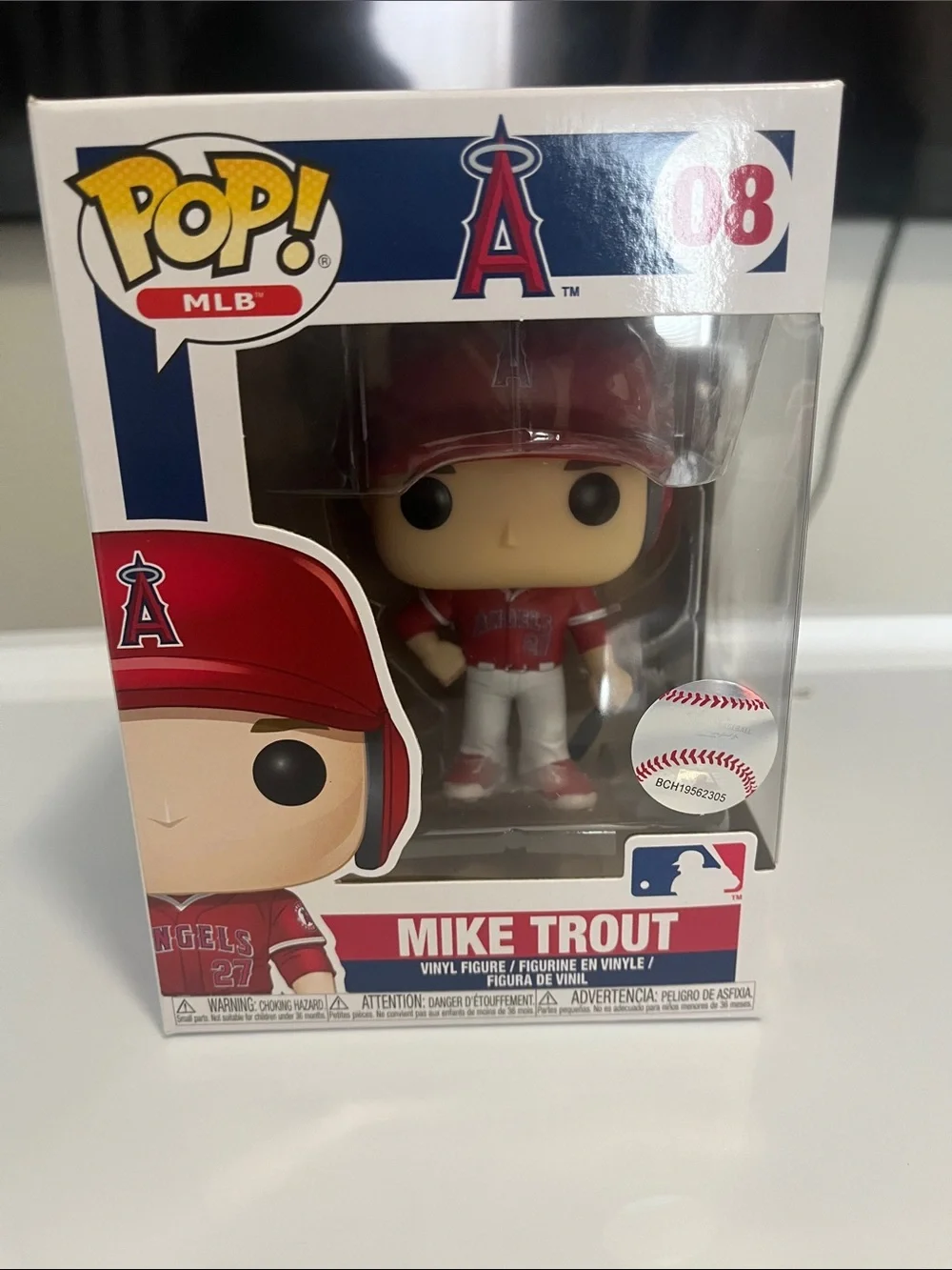Funko MLB Mike Trout Vinyl Figure - Red, White